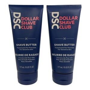 Lot of 2 DSC Dollar Shave Club Shave Butter Men's Shaving Cream 6 oz